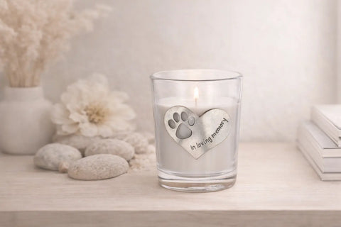 In Loving Memory Memorial Candle – Unscented Comfort Candle for Grieving Pet Owners | Made in USA Whitney Howard Designs  Candles