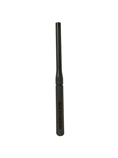 A Grace USA RSH-5 Individual Punch with a cylindrical shaft and hexagonal handle stands vertically against a white background. Ideal as an American-made punch or roll spring pin holder.