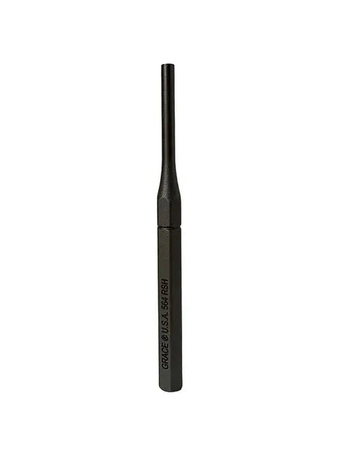A metal punch tool with a tapered tip and hexagonal handle, engraved along the side—part of Grace USA’s American-made RSH-5 Individual Punches collection.