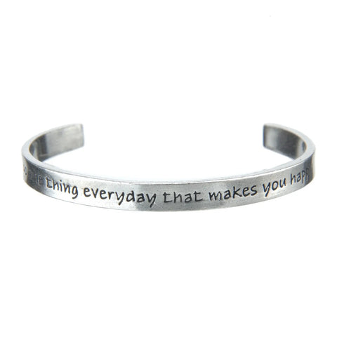 Inspirational Cuff Bracelet – Handcrafted Recycled Pewter Daily Reminder Jewelry | Made in USA Whitney Howard Designs  Cuff Bracelets