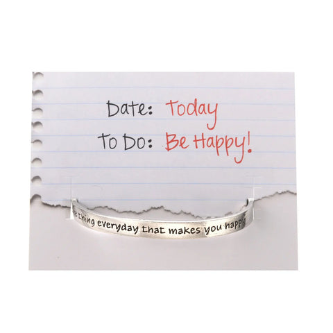 Inspirational Cuff Bracelet – Handcrafted Recycled Pewter Daily Reminder Jewelry | Made in USA Whitney Howard Designs  Cuff Bracelets