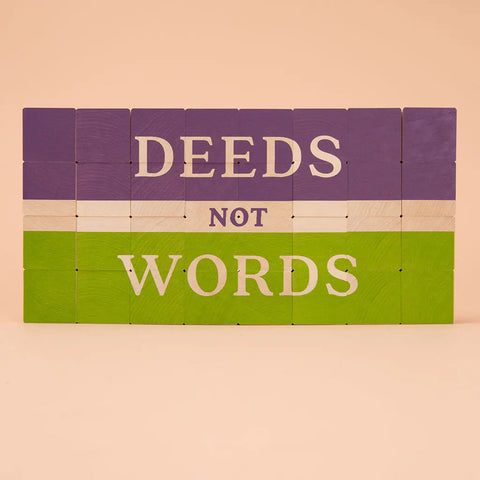 Inspirational Educational Wooden Blocks Featuring Women Who Dared - 32 Pieces, 1.75 Inches - Uncle Goose | Made in USA Uncle Goose  Eclectic