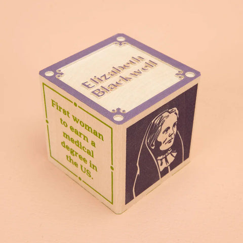 Inspirational Educational Wooden Blocks Featuring Women Who Dared - 32 Pieces, 1.75 Inches - Uncle Goose | Made in USA Uncle Goose  Eclectic