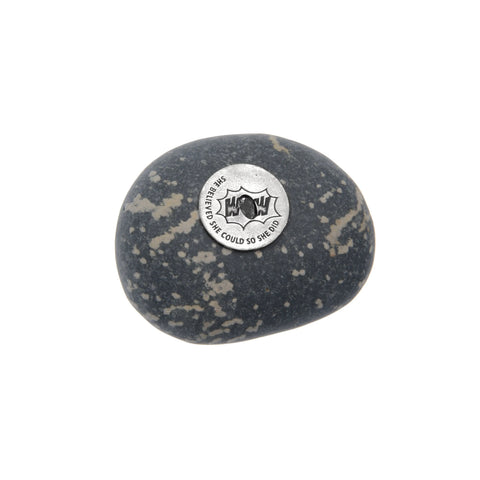 Inspirational Meditation Stone 3 Inch – She Believed She Could Motivational Gift | Handcrafted in USA Whitney Howard Designs  Meditation Stones