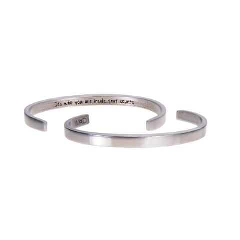 Inspirational Quotable Cuff Bracelet – Handcrafted Recycled Pewter – Brushed Finish | Made in USA Whitney Howard Designs  Cuff Bracelets