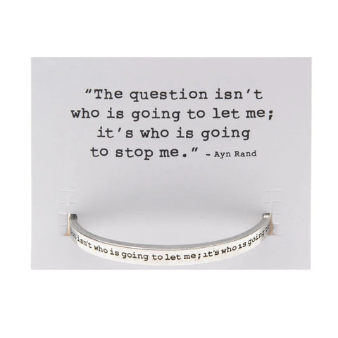 Inspirational Quotable Pewter Cuff Bracelet – Handcrafted Affirmation Jewelry | Made in USA Whitney Howard Designs  Cuff Bracelets