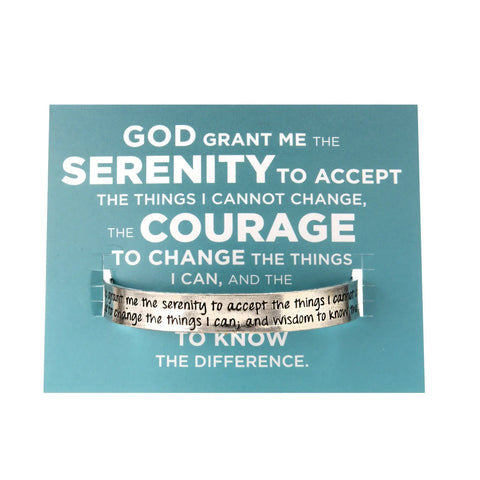 Inspirational Serenity Prayer Pewter Cuff Bracelet – Handcrafted Quotable Jewelry | Made in USA Whitney Howard Designs  Cuff Bracelets