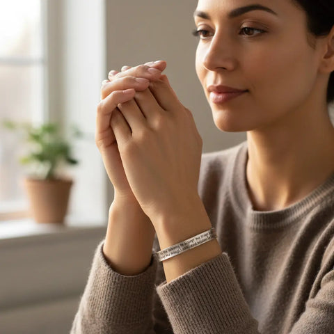 Inspirational Serenity Prayer Pewter Cuff Bracelet – Handcrafted Quotable Jewelry | Made in USA Whitney Howard Designs  Cuff Bracelets