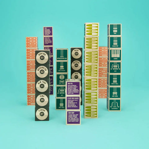 Interactive Educational State of Sound Blocks by Uncle Goose – 1.75 Inch USA State Cubes from Sustainable Basswood | Made in USA Uncle Goose  Eclectic