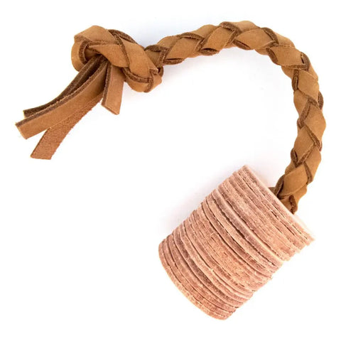 Interactive Natural Leather Tug Toy Auburn Leathercrafters  item