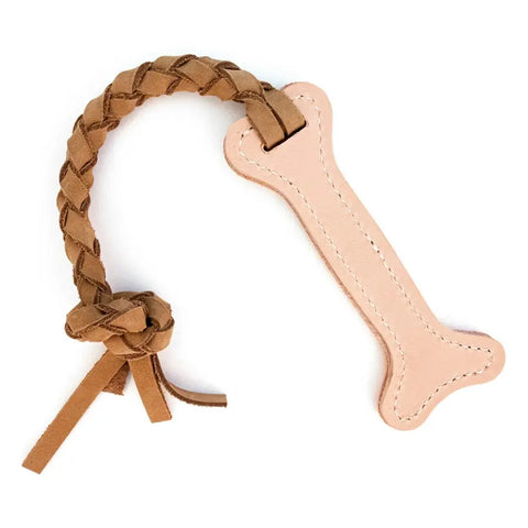 Interactive Natural Leather Tug Toy Auburn Leathercrafters  item
