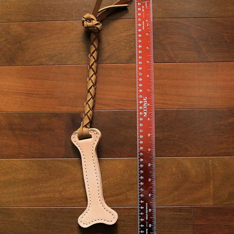 Interactive Natural Leather Tug Toy Auburn Leathercrafters  item
