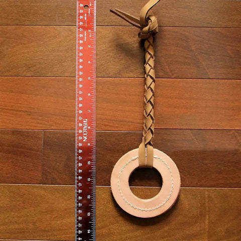 Interactive Natural Leather Tug Toy Auburn Leathercrafters  item