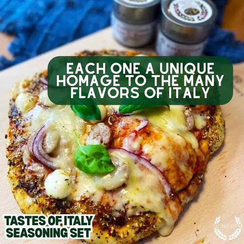 Italian Seasoning Gift Set – Gourmet Artisanal Spice Blends Six Pack | Made in USA Gustus Vitae  Collections & Gift Sets