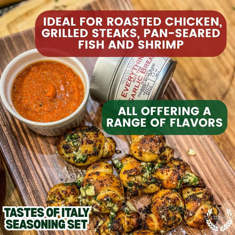 Italian Seasoning Gift Set – Gourmet Artisanal Spice Blends Six Pack | Made in USA Gustus Vitae  Collections & Gift Sets