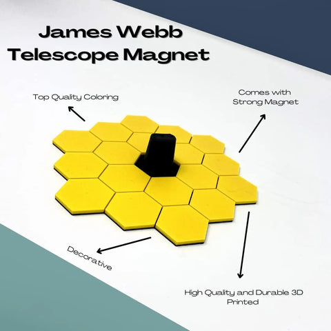 James Webb Telescope Magnet - For Space, Satellite, Science and Telescope Admirers - Collectors Chatelet Manufacturing 