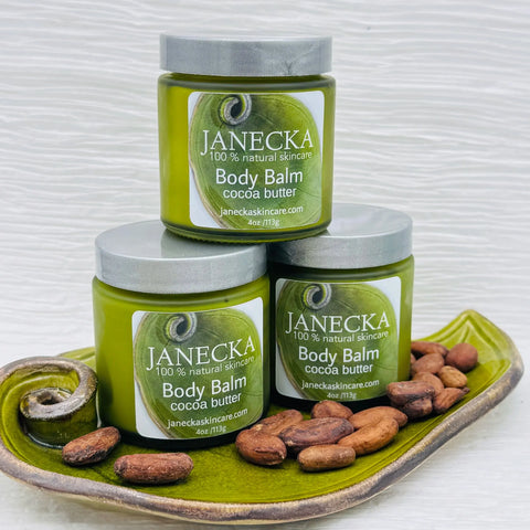 Janecka Cocoa Butter Body Balm 4oz – Natural Skincare Moisturizer | Made in USA Janecka Skincare 