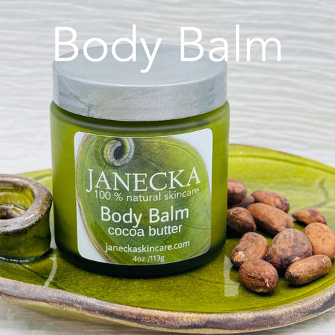 Janecka Cocoa Butter Body Balm 4oz – Natural Skincare Moisturizer | Made in USA Janecka Skincare 