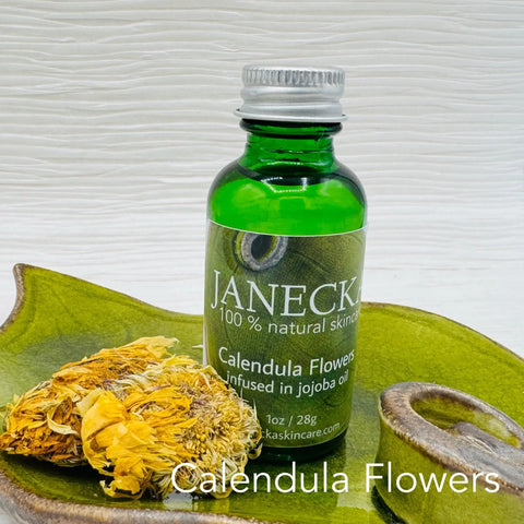 Janecka Herbal Infused Jojoba Oil 1oz – Organic Plant Extracts | Made in USA Janecka Skincare 