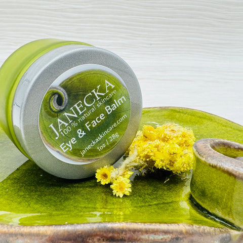 Janecka Natural Eye and Face Balm 1oz – Hydrating Skincare | Made in USA Janecka Skincare 
