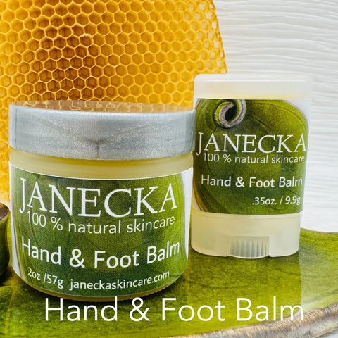 Janecka Organic Hand and Foot Balm – 2oz Natural Skin Relief | Made in USA Janecka Skincare 