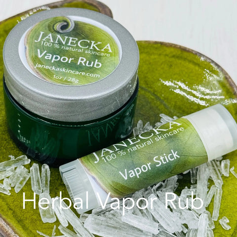 Janecka Organic Herbal Vapor Rub – Natural Chest Rub – Made in USA Janecka Skincare 