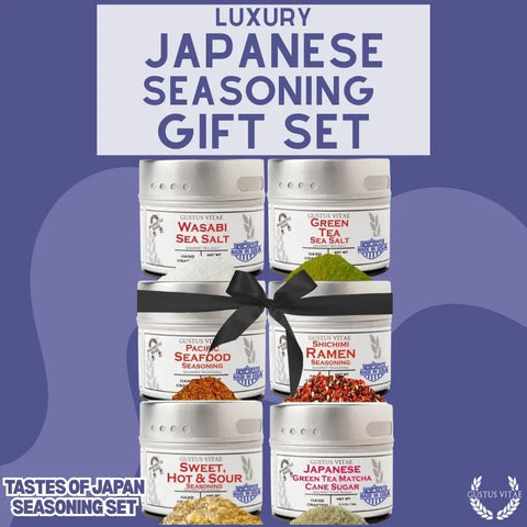 Japanese Seasoning Gift Set – Artisanal Spice Blends Six Pack | Handcrafted in USA Gustus Vitae  Collections & Gift Sets