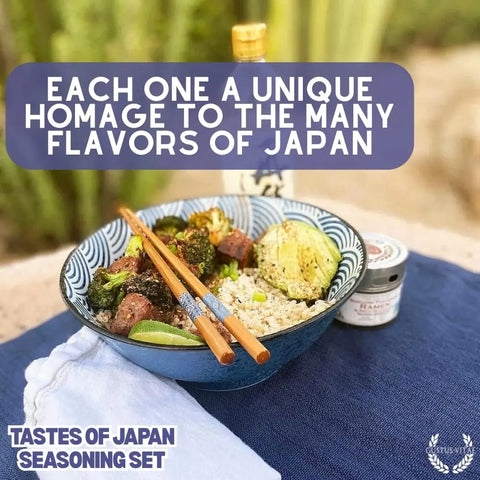 Japanese Seasoning Gift Set – Artisanal Spice Blends Six Pack | Handcrafted in USA Gustus Vitae  Collections & Gift Sets
