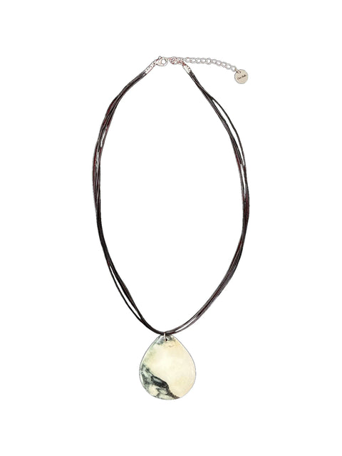 Jasper Triangle Necklace – Polished Grounding Stone Pendant | Made in USA Natural Jewelry Michelle Marie Boutique  Necklace