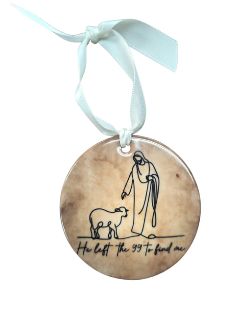 Jesus Loves You Support Christmas Ornament Gift | Religious Christmas Keepsake & Decor | Personalized Michelle Marie Boutique  Holiday Ornaments