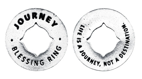 Journey Blessing Ring Charm – Handcrafted Pewter Token for Inspirational Gifts | Made in USA Whitney Howard Designs  Blessing Ring