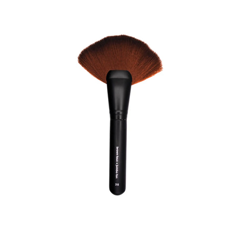 Jumbo Fan Makeup Brush – Soft Vegan Bristles for Highlighter Application | Cruelty-Free Cosmetic Tool Made in USA Taylor Made Organics  makeup brush