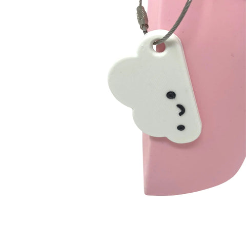 Kawaii Cloud Backpack Charm – Cute Bag Accessory | Made in USA Chatelet Manufacturing 