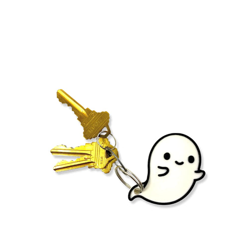 Kawaii Ghost Keychain – Cute Bag Charm Accessory | Made in USA Chatelet Manufacturing 