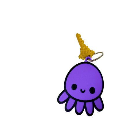 Kawaii Octopus Keychain – Cute Bag Charm | Made in USA Chatelet Manufacturing 