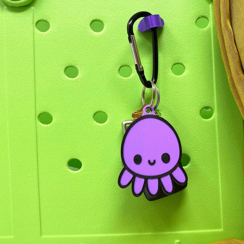 Kawaii Octopus Keychain – Cute Bag Charm | Made in USA Chatelet Manufacturing 