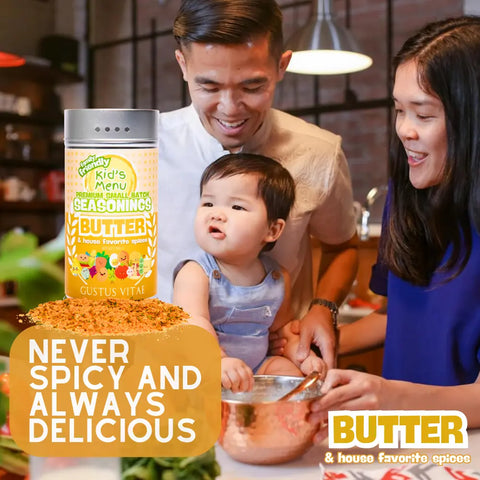 Kid’s Menu Butter Spice Blend 6.2 oz – Family Friendly | Made in USA Gustus Vitae  Gourmet Seasonings