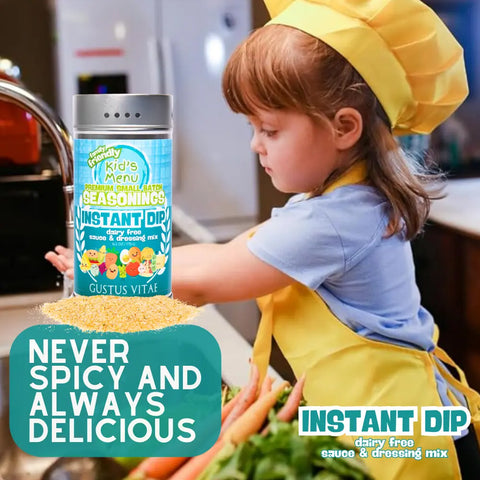 Kid’s Menu Instant Dip Mix – Dairy-Free Sauce 6.2 Oz | Made in USA Gustus Vitae  Gourmet Seasonings