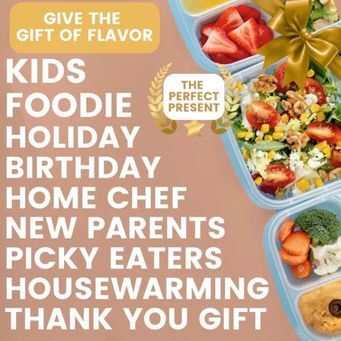 Kid’s Menu Seasoning Gift Set – 6-Pack XL Tins Family-Friendly Blends | Handcrafted in USA with Non-GMO Ingredients Gustus Vitae  Collections & Gift Sets