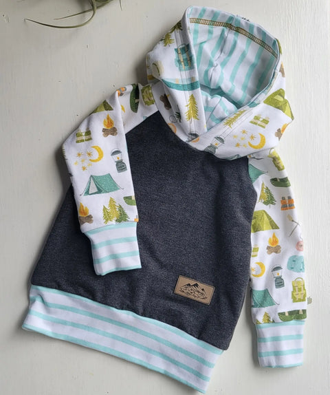 Kids Camping Hoodie Adventure Clothes Company  Kids Hoodie
