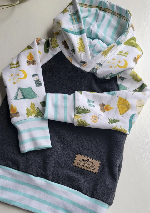 Kids Camping Hoodie Adventure Clothes Company  Kids Hoodie