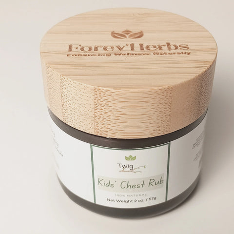 Kids Chest Rub 2 oz – Natural Soothing Balm for Children | Handcrafted in USA Forev'Herbs  Chest Rub