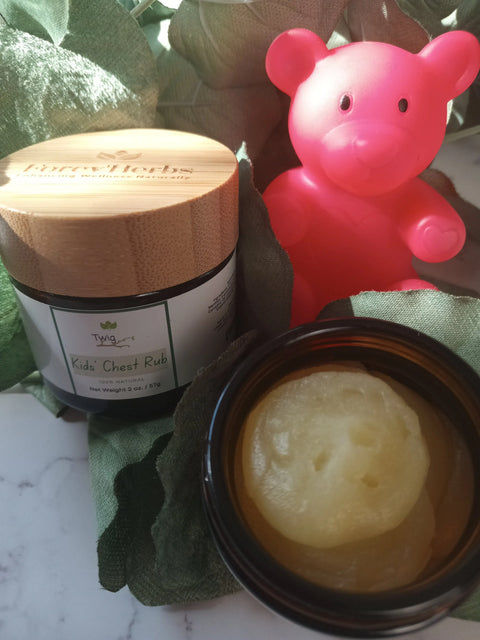 Kids Chest Rub 2 oz – Natural Soothing Balm for Children | Handcrafted in USA Forev'Herbs  Chest Rub
