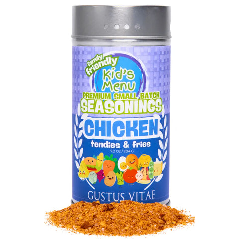 Kids Chicken Tendies and Fries Seasoning Mix 7.2oz – Made in USA Gustus Vitae  Gourmet Seasonings