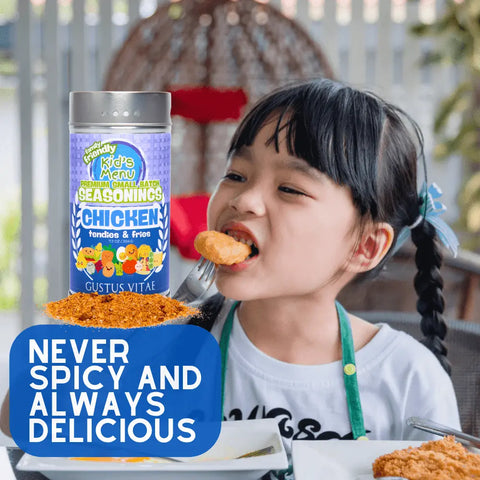 Kids Chicken Tendies and Fries Seasoning Mix 7.2oz – Made in USA Gustus Vitae  Gourmet Seasonings