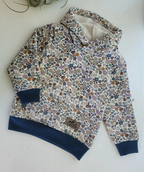Kids Floral Print Mid-Weight Cotton Fleece Hoodie – Oversized Fit – Made in USA | Soft Cozy Activewear Sweatshirt Adventure Clothes Company  Kids Hoodie