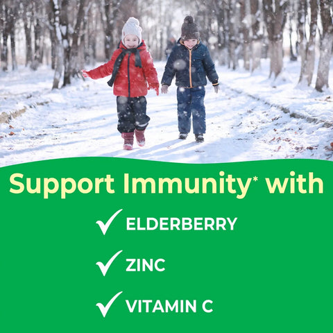 Kids Immune Support Chewable Vitamins with Elderberry and Zinc – 120 Count – Vitaworks | Made in USA VitaWorks  Chewable