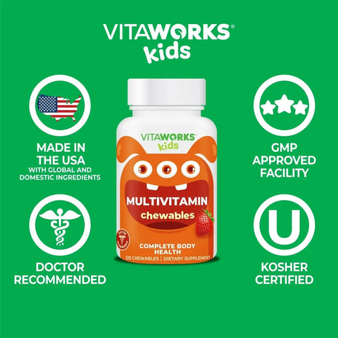 Multivitamin Chewables for Kids VitaWorks  Chewable
