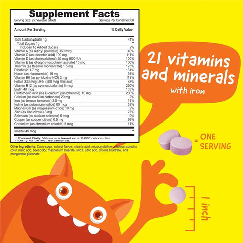 Multivitamin Chewables for Kids VitaWorks  Chewable