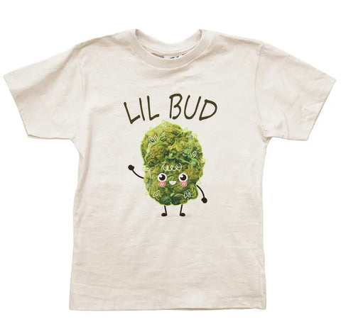 Kids Organic Cotton Lil Bud Graphic T-Shirt – Soft Short Sleeve Tee | Made in USA Eco-Friendly Apparel Spiritex | Sustainable Apparel  Graphic Youth Tees